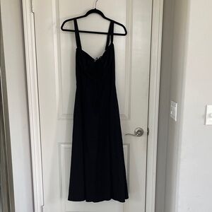Elegant Black Midi Dress